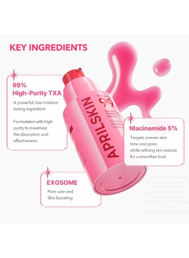 APRILSKIN TXA Niacinamide Toning Shot 99 Serum 30ml - Image 4